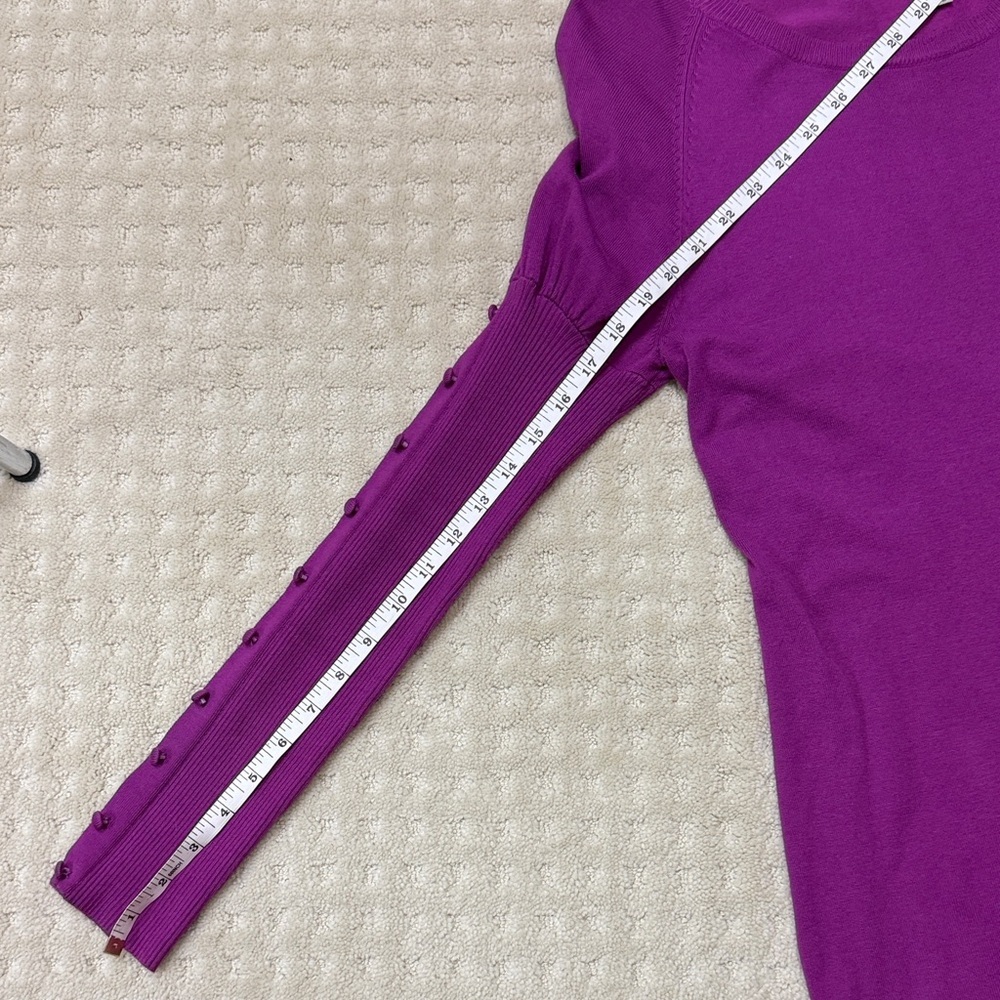 Tristan Fuchsia Long Sleeve Dress, Medium - Picture 10 of 10